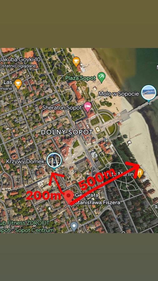Agapella Apartamenty- Apartament Fiszera 500M From The Beach, Free Parking Sopot Eksteriør bilde